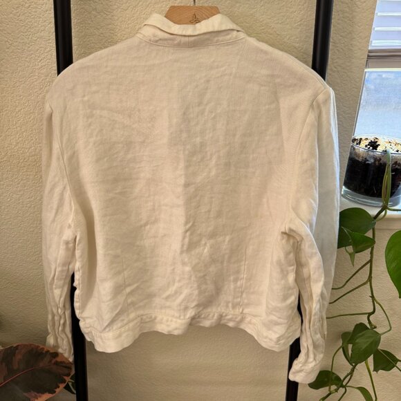 Vintage Talbots Irish Linen Cropped Jacket - Picture 3 of 4